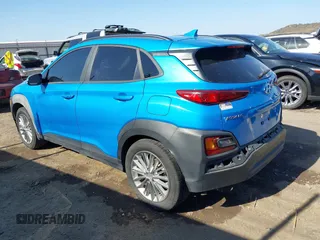 2019 Hyundai Kona SEL with VIN KM8K62AA6KU287071, listed as a IAAI auction lot 40654840 with 93,566 mi miles and . Bid and sale history available at DreamBid. Image 3.