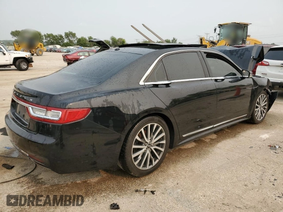 2017 Lincoln Continental with VIN 1LN6L9TP7H5611796, listed as a Copart auction lot 58538815 with 115,530 mi miles and Salvage title. Bid and sale history available at DreamBid. Image 3.