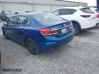 2015 Honda Civic Sedan LX with VIN 19XFB2F5XFE220989, listed as a IAAI auction lot 41739110 with 116,406 mi miles. Bid and sale history available at carsss.com. Image 3.