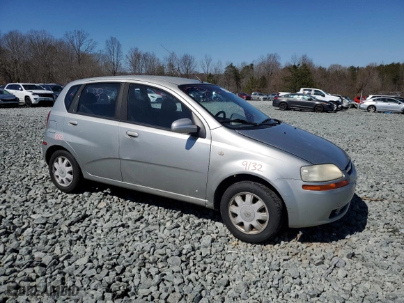 2005 Chevrolet Aveo LS with VIN KL1TD626X5B317681, listed as a Copart auction lot 47705325 with 63,458 mi miles and Salvage Title. Bid and sale history available at carsss.com. Image 4.