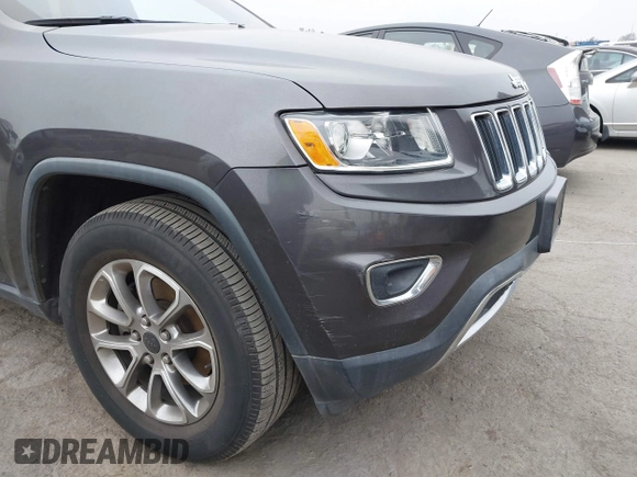 2014 Jeep Grand Cherokee Limited with VIN 1C4RJEBG0EC555774, listed as a IAAI auction lot 42160952 with 102,076 mi miles and . Bid and sale history available at DreamBid. Image 6.