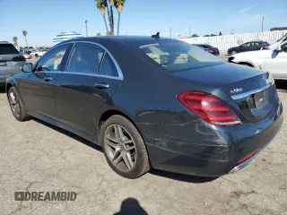 2018 Mercedes-Benz S 560 with VIN WDDUG8DB5JA378761, listed as a Copart auction lot 46141835 with 51,135 mi miles and Salvage Title. Bid and sale history available at carsss.com. Image 2.