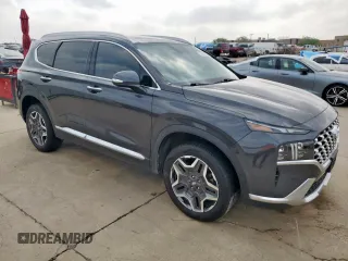 2021 Hyundai Santa Fe Limited with VIN 5NMS4DAL2MH343332, listed as a Copart auction lot 50752055 with 91,219 mi miles and Salvage Title. Bid and sale history available at carsss.com. Image 4.
