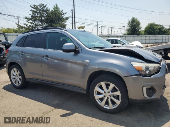 2015 Mitsubishi Outlander SE with VIN 4A4AR4AU2FE011699, listed as a Copart auction lot 60509945 with 141,192 mi miles and Salvage title. Bid and sale history available at DreamBid. Image 4.