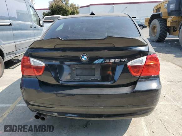 2007 BMW 3 Series 328xi with VIN WBAVC93527K035191, listed as a Copart auction lot 67522624 with 147,464 mi miles and Salvage Title. Bid and sale history available at carsss.com. Image 6.