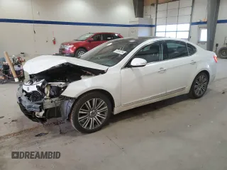 2015 Kia Cadenza Premium with VIN KNALN4D77F5188201, listed as a Copart auction lot 83560754 with 127,177 mi miles and Salvage Title. Bid and sale history available at carsss.com. Image 1.