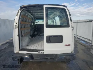 2022 GMC Savana Cargo Van with VIN 1GTW7AFP6N1143245, listed as a Copart auction lot 46677755 with 0 mi miles and Clean Title. Bid and sale history available at carsss.com. Image 6.