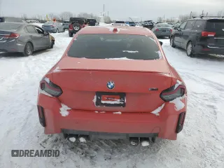2024 BMW M2 with VIN 3MF13DM04R8E72490, listed as a Copart auction lot 87841235 with 0 mi miles and Salvage Title. Bid and sale history available at carsss.com. Image 6.