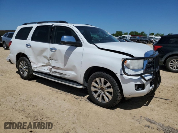 2017 Toyota Sequoia Limited with VIN 5TDKY5G14HS068436, listed as a Copart auction lot 52301095 with 185,489 mi miles and Salvage Title. Bid and sale history available at carsss.com. Image 4.