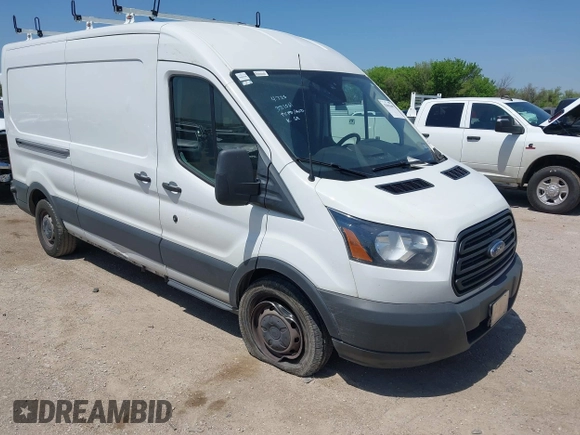 2018 Ford Transit with VIN 1FTYR2CM7JKA34896, listed as a IAAI auction lot 42005609 with 213,420 mi miles and . Bid and sale history available at DreamBid. Image 1.