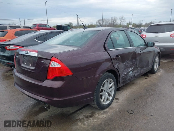 2012 Ford Fusion SEL with VIN 3FAHP0JA7CR356526, listed as a IAAI auction lot 42040375 with 206,818 mi miles. Bid and sale history available at carsss.com. Image 4.