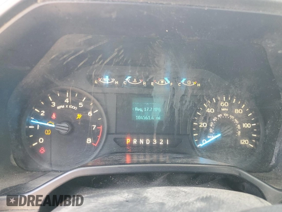 2016 Ford F-150 XL with VIN 1FTMF1C86GKD33700, listed as a Copart auction lot 48743235 with 104,561 mi miles and Salvage title. Bid and sale history available at DreamBid. Image 9.