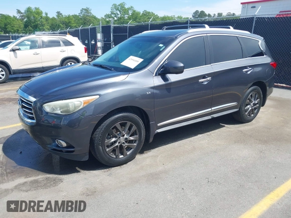 2014 Infiniti QX60 with VIN 5N1AL0MM6EC551107, listed as a IAAI auction lot 42094400 with 161,861 mi miles and . Bid and sale history available at DreamBid. Image 17.