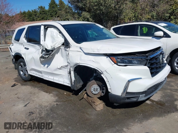 2024 Honda Pilot EX-L 7 Passenger with VIN 5FNYG2H57RB001333, listed as a IAAI auction lot 41707956 with 35,865 mi miles. Bid and sale history available at carsss.com. Image 1.