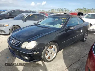 2005 Mercedes-Benz CLK 500 with VIN WDBTK75J45F134515, listed as a Copart auction lot 75918994 with Not Provided miles and Non Repairable. Bid and sale history available at DreamBid. Image 1.