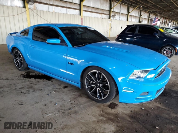 2013 Ford Mustang GT with VIN 1ZVBP8CF1D5215654, listed as a Copart auction lot 49056145 with 85,950 mi miles and Salvage Title. Bid and sale history available at carsss.com. Image 4.