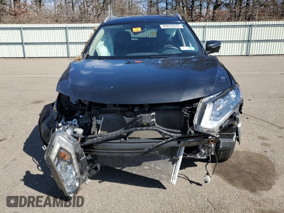 2019 Nissan Rogue SV with VIN JN8AT2MV1KW381701, listed as a Copart auction lot 49676375 with 104,157 mi miles and Salvage Title. Bid and sale history available at carsss.com. Image 5.