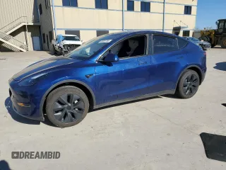 2024 Tesla Model Y with VIN 7SAYGDED8RF132720, listed as a Copart auction lot 45631755 with Not Provided miles and Salvage Title. Bid and sale history available at DreamBid. Image 1.
