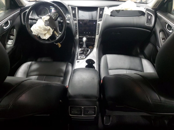 2015 Infiniti Q50 with VIN JN1BV7AR8FM400621, listed as a Copart auction lot 51675905 with 118,067 mi miles and Salvage title. Bid and sale history available at DreamBid. Image 8.