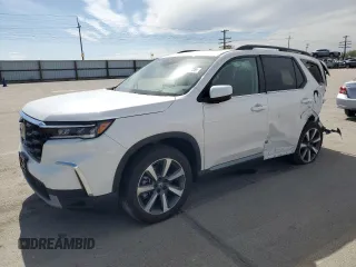 2025 Honda Pilot Elite z VIN 5FNYG1H82SB071395, wystawiony jako Copart lot #53846405 z przebiegiem 3 396 mil mil oraz Szkoda całkowita • Salvage title. Historia ofert i sprzedaży dostępna na DreamBid. Obrazek 1.