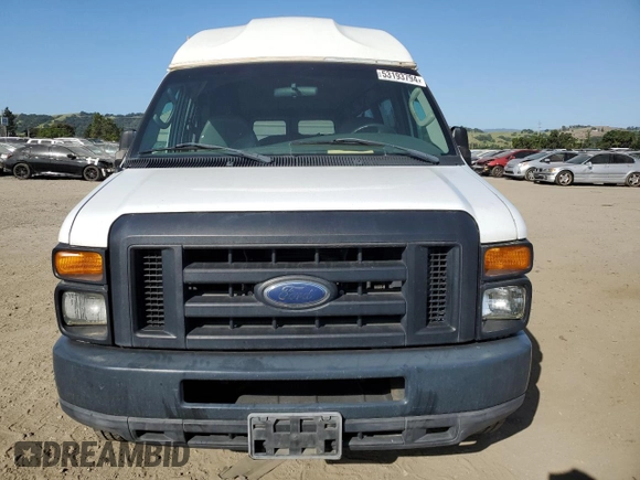 2008 Ford Econoline Cargo Commercial with VIN 1FTNS24W58DA22932, listed as a Copart auction lot 53193794 with Not Provided miles and Salvage Title. Bid and sale history available at DreamBid. Image 5.