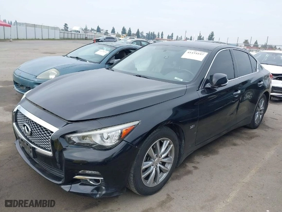 2017 Infiniti Q50 3.0t Signature Edition with VIN JN1EV7AP7HM741104, listed as a IAAI auction lot 41434197 with NaN miles. Bid and sale history available at carsss.com. Image 15.