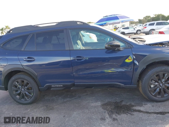 2025 Subaru Outback Onyx Edition with VIN 4S4BTALC1S3180047, listed as a IAAI auction lot 41516600 with 536 mi miles. Bid and sale history available at carsss.com. Image 13.