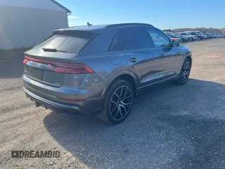 2021 Audi Q8 Prestige with VIN WA1FVAF17MD008493, listed as a Copart auction lot 79915604 with 107,480 mi miles and Clean title. Bid and sale history available at DreamBid. Image 3.