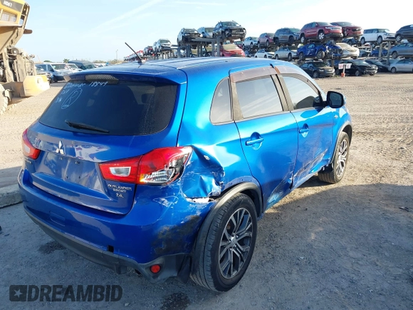 2016 Mitsubishi Outlander Sport 2.4 ES with VIN JA4AR3AW0GZ057815, listed as a IAAI auction lot 41721549 with 107,233 mi miles. Bid and sale history available at carsss.com. Image 4.