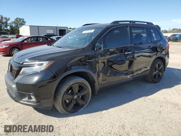 2021 Honda Passport Elite with VIN 5FNYF8H01MB013559, listed as a Copart auction lot 76338294 with 36,515 mi miles and Clean Title. Bid and sale history available at carsss.com. Image 1.