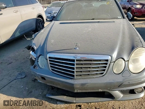 2007 Mercedes-Benz E 63 AMG with VIN WDBUF77X87B082522, listed as a Copart auction lot 42189345 with 78,835 mi miles and Salvage Title. Bid and sale history available at carsss.com. Image 10.