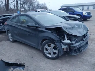 2013 Hyundai Elantra Coupe GS with VIN KMHDH6AE0DU003174, listed as a IAAI auction lot 41691059 with 213,453 mi miles. Bid and sale history available at carsss.com. Image 1.