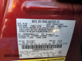 2008 Ford Taurus X SEL с VIN 1FMDK02W38GA01445, выставлен на аукционе Copart как лот 71280764 с пробегом Не указан миль и Списание • Salvage title. История ставок и продаж доступна на DreamBid. Изображение 13.