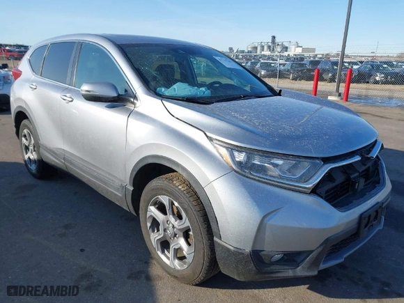 2019 Honda CR-V EX-L with VIN 7FARW2H87KE032111, listed as a IAAI auction lot 41757203 with 60,607 mi miles. Bid and sale history available at carsss.com. Image 1.
