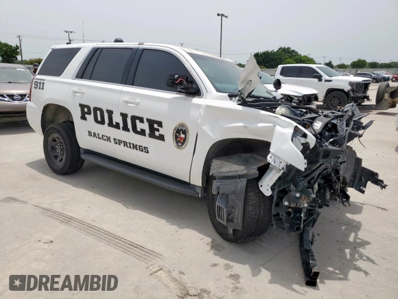 2020 Chevrolet Tahoe Commercial with VIN 1GNLCDEC0LR115610, listed as a Copart auction lot 56468665 with Not provided miles and Salvage title. Bid and sale history available at DreamBid. Image 4.