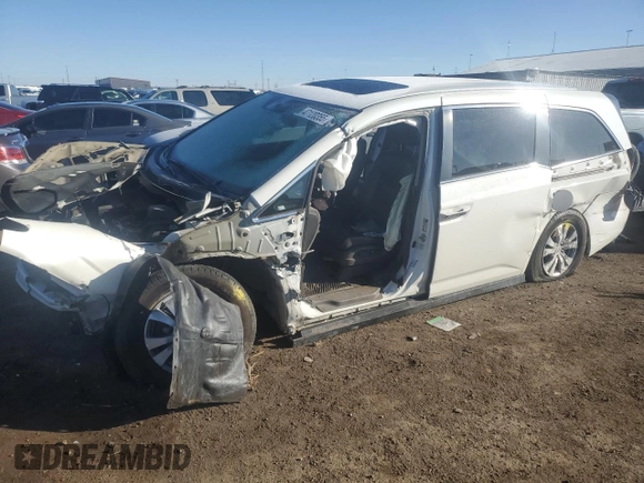 2015 Honda Odyssey EX-L z VIN 5FNRL5H64FB042928, wystawiony jako Copart lot #47120355 z przebiegiem Nie podano mil oraz Szkoda całkowita • Salvage title. Historia ofert i sprzedaży dostępna na DreamBid. Obrazek 1.
