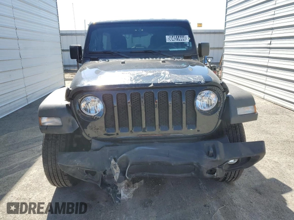 2023 Jeep Wrangler Sport with VIN 1C4HJXDNXPW701795, listed as a Copart auction lot 50451444 with 7,274 mi miles and Salvage Title. Bid and sale history available at DreamBid. Image 5.