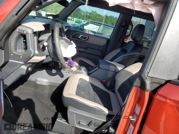 2024 Ford Bronco Wildtrak with VIN 1FMEE2BP4RLB23952, listed as a Copart auction lot 57058835 with 12,180 mi miles and Non repairable. Bid and sale history available at DreamBid. Image 7.