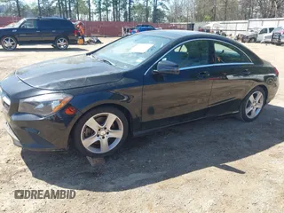 2016 Mercedes-Benz CLA with VIN WDDSJ4EB1GN299038, listed as a IAAI auction lot 41805142 with 95,621 mi miles. Bid and sale history available at carsss.com. Image 2.