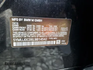 2020 BMW X4 M Competition z VIN 5YMUJ0C06L9B14542, wystawiony jako Copart lot #43235434 z przebiegiem 55 003 mil mil oraz . Historia ofert i sprzedaży dostępna na DreamBid. Obrazek 12.