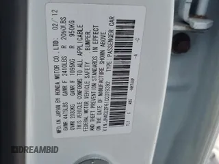 2012 Acura TSX Technology z VIN JH4CU2F61CC019392, wystawiony jako Copart lot #57207705 z przebiegiem 152 784 mil mil oraz Czysty tytuł • Clean title. Historia ofert i sprzedaży dostępna na DreamBid. Obrazek 13.