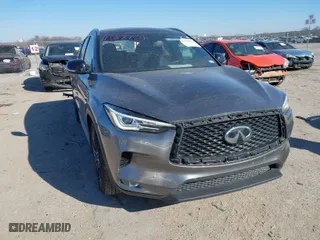 2021 Infiniti QX50 LUXE with VIN 3PCAJ5BA4MF117897, listed as a IAAI auction lot 41389901 with NaN miles. Bid and sale history available at carsss.com. Image 1.