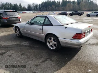 1999 Mercedes-Benz SL with VIN WDBFA76F4XF182318, listed as a Copart auction lot 45552705 with 135,447 mi miles and Clean title. Bid and sale history available at DreamBid. Image 2.