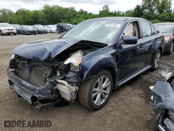 2014 Subaru Legacy Premium with VIN 4S3BMBC66E3020591, listed as a Copart auction lot 64289665 with 129,787 mi miles and Salvage title. Bid and sale history available at DreamBid. Image 1.