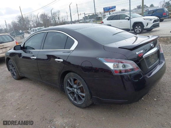 2014 Nissan Maxima 3.5 SV with VIN 1N4AA5AP2EC456040, listed as a IAAI auction lot 41617295 with 220,033 mi miles. Bid and sale history available at carsss.com. Image 3.