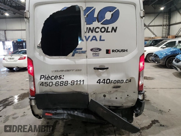 2021 Ford Transit Cargo with VIN 1FTBR1C81MKA62328, listed as a Copart auction lot 44894585 with 75,951 mi miles and Salvage Title. Bid and sale history available at DreamBid. Image 6.