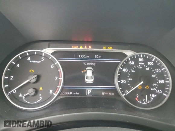 2022 Nissan Sentra SV with VIN 3N1AB8CV9NY290274, listed as a Copart auction lot 55827375 with 53,060 mi miles and Salvage Title. Bid and sale history available at DreamBid. Image 9.