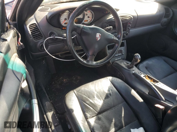 2001 Porsche Boxster S with VIN WP0CB29841U662458, listed as a Copart auction lot 54427025 with 124,281 mi miles and Clean Title. Bid and sale history available at carsss.com. Image 8.
