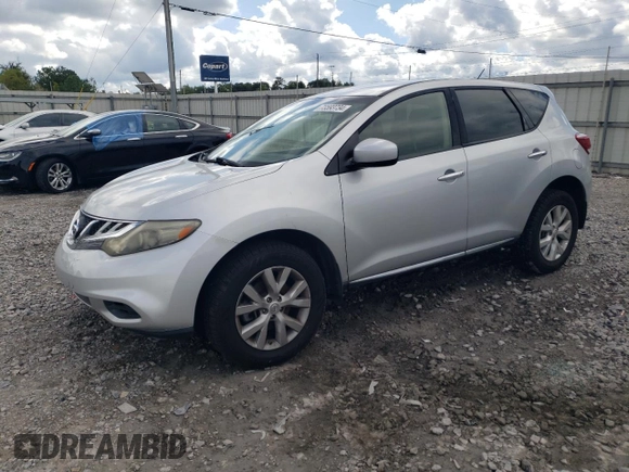 2013 Nissan Murano S with VIN JN8AZ1MU0DW211042, listed as a Copart auction lot 73593734 with 111,107 mi miles and Salvage Title. Bid and sale history available at carsss.com. Image 1.