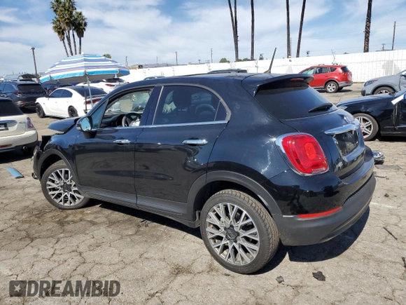 2018 FIAT 500X Lounge with VIN ZFBCFXDB4JP655869, listed as a Copart auction lot 45968085 with 56,279 mi miles and Salvage title. Bid and sale history available at DreamBid. Image 2.